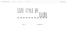Tablet Screenshot of lifestylebyelebe.com